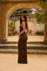 Lani Maire Maxi Dress Brown